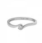 Moon Diamonds Gyémánt Köves Fehér Arany Eljegyzési Gyűrű (50-01913-1255F)