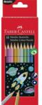 Faber-Castell Színes ceruza készlet, hatszögletű, FABER-CASTELL, 10 különböző metál szín (201583) - patronbolt