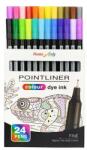 Pentel Tűfilc készlet, 0, 4 mm, PENTEL "Pointliner", 24 különböző szín (S40-24) - patronbolt