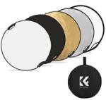 K and F Concept K&F Concept 5in1 derítőlap, reflektor fogantyúval 110cm (feh, fek, arany, ezüst, transp) + hordtáska (KF-18-0006)