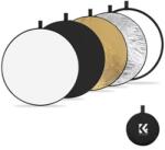 K and F Concept K&F Concept 5in1 derítőlap, reflektor, 56cm (fehér, fekete, arany, ezüst, transparens) + hordtáska (KF-18-0001)