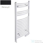Radeco ADAMO AD3-600/L 870x650 törölközőszárítós radiátor, MERKURY 8 (selyemfényű fekete) színben (Radeco_ADAMO_AD3_600_L_MERKURY8)