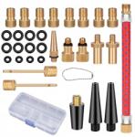  Adapter Készlet Kerékpár Pumpa Fejekhez, Gumiabroncs Szelepekhez, 32 Db (735099796847)