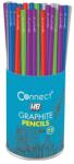 Connect Grafitceruza HB, 5 féle színű kerek test, Connect 72 db/csomag, (000003499) - tonerpiac