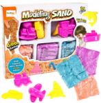 MalPlay Kinetikus Homok Plasztikus Öntőforma Járművek 3 Szín 600G Gyerekeknek (103972)