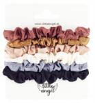 Little Angel Hajgumi szett 6 db-os Scrunchies frottír (W343)
