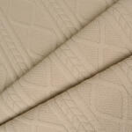 Takoy Kötött anyag / jacquard csavart mintás Big bézs színű