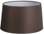QAZQA Vászon lámpaernyő barna kerek szögletes 35/30/18 (92172)
