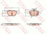 TRW 249 705_B Fékbetét /t/ Outback 2.0-2.5 14-
