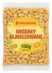 Malinowe Blansírozott Mandula Egész 100g Héj Nélkül Friss Természetes Prémium (5904576302269)