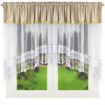  Fehér függöny napellenző strasszok bézs velúr 140x400 gipiura függöny nappali (LG 214 beżowa)