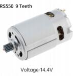  RS550 DC Motor, 9 fogas, 14, 4V elektromos fúrókhoz akkus csavarhúzókhoz (EPC_MTR_A00+Voltage-14.4V)