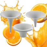 Practic 3 Db-os Konyhai Tölcsér Szett Rotációs Tölcsérek Szürke Környezetbarát MIX Méretek (10021490)