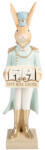 Clayre & Eef Figurina Iepuras polirasina multicolora 9x10x32 cm (6PR6107)