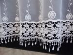  Mg Függöny 63948 fátyol Fehér hímzés gipiurával 120cm 0, 5m (63948)