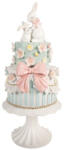 Clayre & Eef Decoratiune Paste Tort polirasina multicolora Ø 20x45 cm (6PR5959)