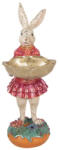 Clayre & Eef Figurina Iepurasi polirasina multicolora 11x14x30 cm (6PR6019)