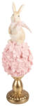 Clayre & Eef Decoratiune Paste Iepuras polirasina multicolora Ø 11x32 cm (6PR6102)