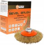 POLAX Drótkefe Sarokcsiszoló Csiszológéphez Hullámos Huzal 100MM M14 (54-167)