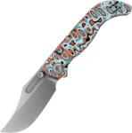 Vosteed Naga S35VN Stonewash Canyon Current Bamboo Micarta A3908