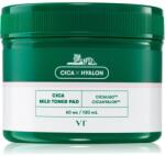 VT Cosmetics Cica Mild Toner Pad arctisztító peeling párnácskát nyugtató hatással 60 db