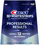  20x fogfehérítő csík készlet, Crest, 3D White, professzionális eredmények, 10%-os koncentráció, 20 napos kezelés, 30 perc, 12-es fehérítési szint, fehérítési szint 12