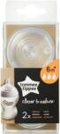 Tommee Tippee Tetina din silicon flux rapid, 6 luni+, 2 bucati, Tommee Tippee