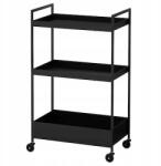 IKEA Nissafors Fekete Kiszolókocsi Görgőkkel 50x30x83cm (203.997.77)