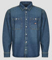 Dickies Hosszú ujjú ingek MECHANIC DENIM SHIRT LS KHAKI TINTED BLUE Kék EU M