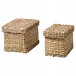 IKEA Doboz Tetővel 2 Db Tengerifű 13x18x12 cm (504.809.12)