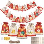  Adventi Naptár 24 Tasak ZSINÓR+gyrland (111111)