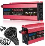 NEW Feszültségátalakító Teherautóhoz 24V 230V 1600W Tiszta Sinusoida Sinus