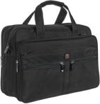 StarDragon Fekete vászon, bővíthető laptoptartós táska Star Dragon (SD 2811 fekete)