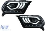 KITT LED DRL Első lámpák Xenon Look Ford Mondeo MK5 (2013-2016) dinamikus folyású sorozatos kanyarodó lámpa króm (HLFMOMK5C)