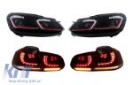 KITT LED Első és Hátsó Lámpák VW Golf 6 VI (2008-2013) modellekhez - Facelift G7.5 GTI kinézet Dinamikus irányjelyzőkkel (COHLVWG6FRRCFW)