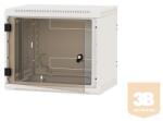 TRITON RBA-12-AS6 12U magas 19"-os 595mm mély fali rack szekrény, egyrészes