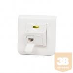 KELine 601120-UP + KEJ-C6-U-TL(2) Modulo45 süllyesztett fali aljzat, Kategória 6, 2xRJ45/u csatlakozóval