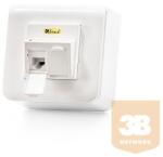 KELine 601120-AP + KEJ-C5E-U-TL(2) Modulo45 falon kívüli aljzat, Kategória 5E, 2xRJ45/u csatlakozóval