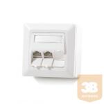 KELine 601143-AP + KEJ-C5E-S-TL(3) Modulo50 falon kívüli aljzat, Kategória 5E, 3xRJ45/s csatlakozóval