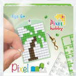 Pixelhobby Pixel kulcstartókészítő szett 1 kulcstartó alaplappal, 3 színnel, pálmafa (23103) (PXL-23103) - officetrade