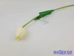  Tulipán szálas gumi 48 cm - Törtfehér