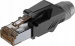 Roxtone RJ45C5E-PH-GY RJ45 típusú dugó védőburkolattal (RJ45C5E-PH-GY)