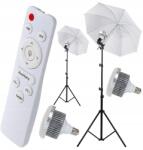 CineGEN 2 db-os esernyő lámpa szett 110 cm 170W Led távirányítóval (CGON284382)