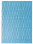 Esselte Caiet de birou Esselte Colour'Breeze, carton, reciclabil, certificare FSC, A4, 80 coli, cu spira, matematica, albastru (SL628476) - birotica-asp