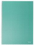 Esselte Caiet de birou Esselte Colour'Breeze, carton, reciclabil, certificare FSC, A4, 80 coli, cu spira, matematica, verde (SL628477) - birotica-asp