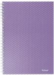 Esselte Caiet de birou Esselte Colour'Breeze, carton, reciclabil, certificare FSC, A5, 80 coli, cu spira, dictando, lavanda (SL628474) - birotica-asp