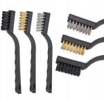  Drótkefék Drótkefe Acél Nylon Sárgaréz Készlet 3db-os (SZCZOTKI DRUCIANE SZCZOTKA DRUCIANA)