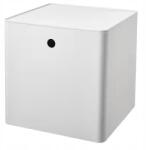 IKEA Nagy Méretű Tároló Doboz Tetővel Kuggis, fehér 32x32x32 cm Ikea (005.268.75)
