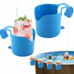  Állvány Tálca Italtartó Tálca Ivópohár Tartó Spa Medence (z boku na ściankę drinka piwo do napojów)