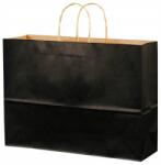 LPM Papírzacskó Ajándéktáska Fekete Öko 25x32x11cm